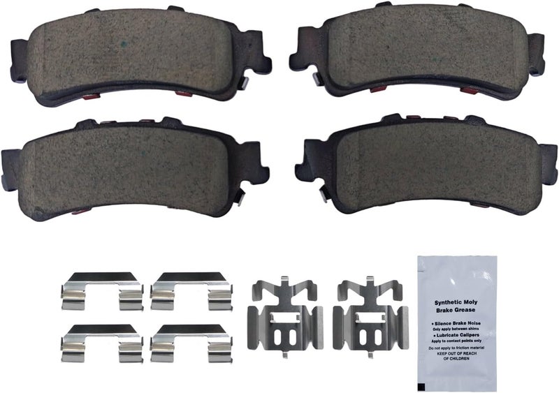 HUSCH D792 Rear Ceramic Brake Pads Kit Fit For Cadillac DTS 2006-2011, For DeVille 2000-2005, For Escalade 2002, For Escalade EXT 2002, For Chevrolet Astro 2003-2005, For Avalanche 1500 2002 - Image 2